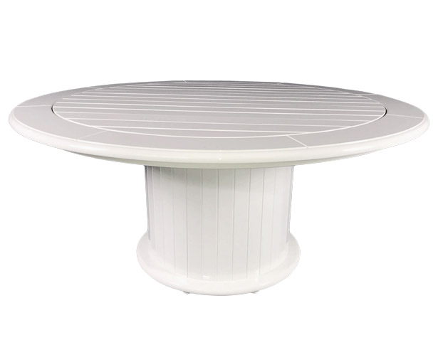 Slatted Column Dining Table