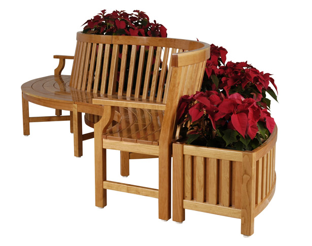 Curved Settee & Planter