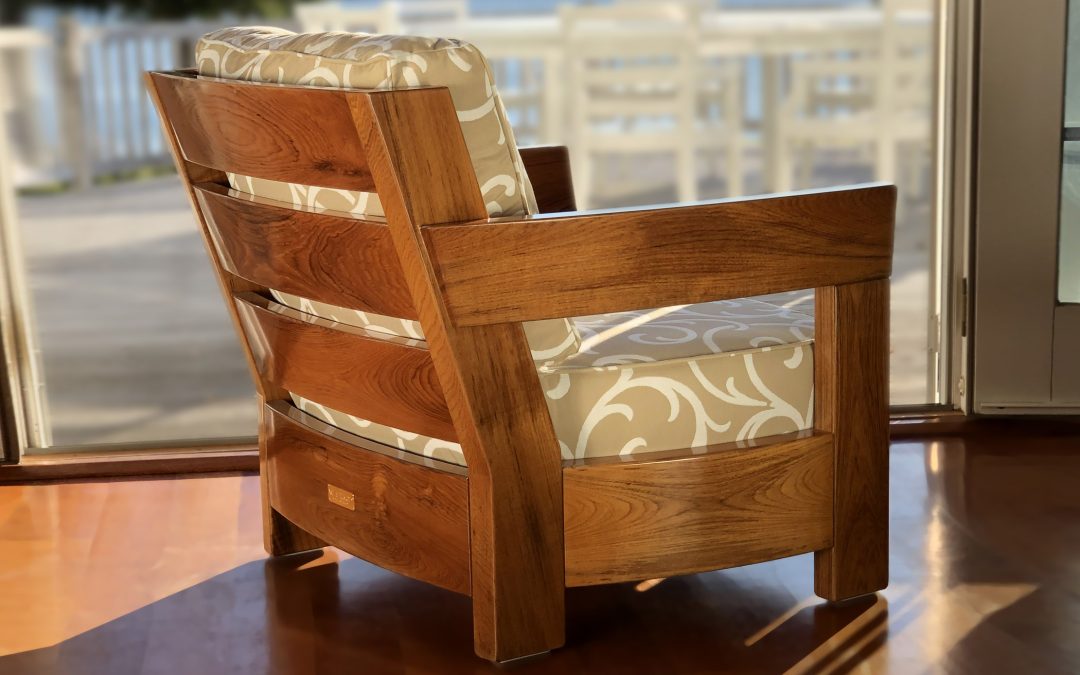 Penobscot Casual Chair in Clear Teak Weatherend