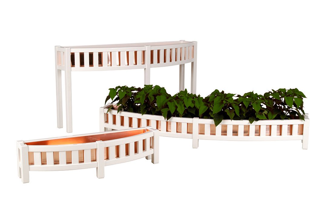 Bow Front Planters