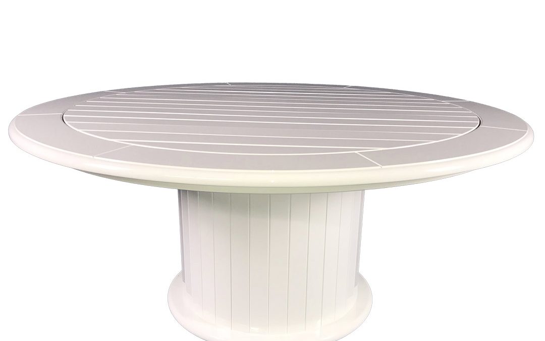 Slatted Column Dining Table