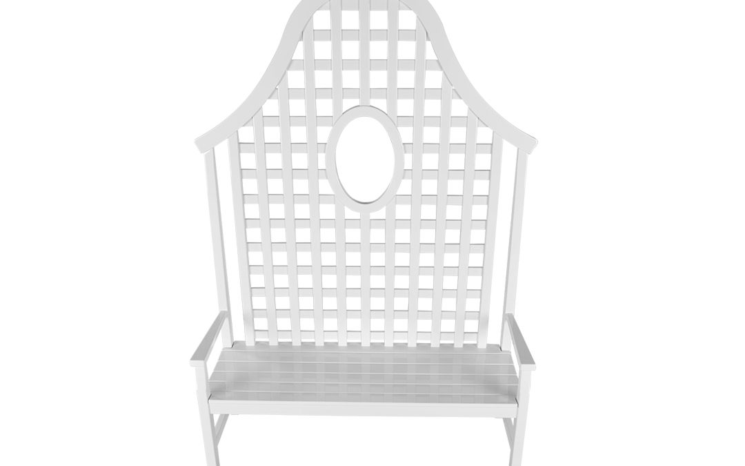 Lattice Back Settee