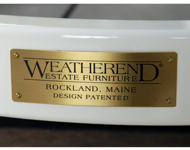 Gold Weatherend Furniture Label Gold Weatherend Furniture Label